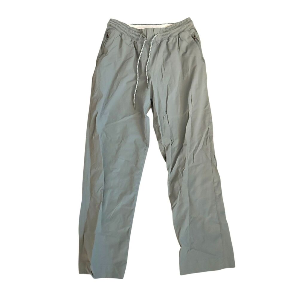 Athleta Green Nylon Stretchy Drawstring Joggers with Pockets Size 2 Tall